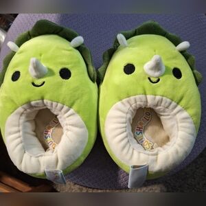 Dinosaur Kids Slippers - Green